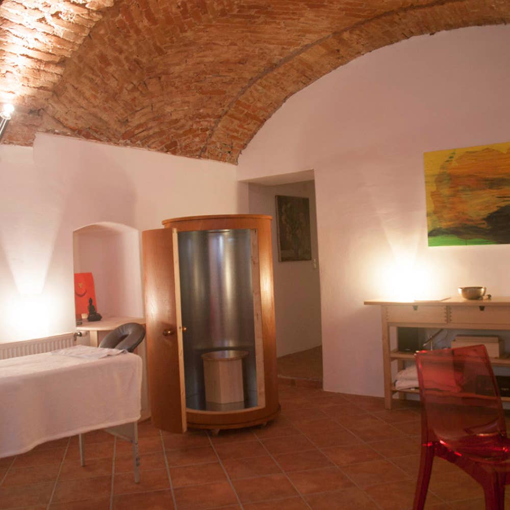 Eine Ansicht eines Innenraumes des Reiki-Zentrums in Marbach an der Donau.